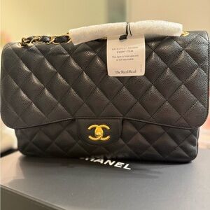Chanel Jumbo Double Flap with gold hardware